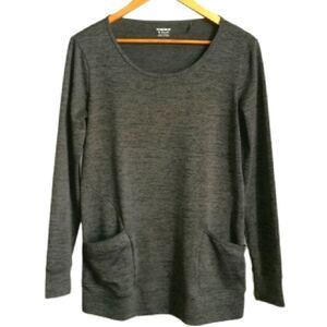 TOAD & CO Grey Tunic Long Sleeves Loungewear Sweatshirt Top Extra-Small